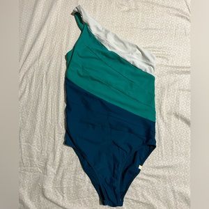 Summersalt Sidestroke Size 6LT (Long torso) in Seaweed / Seaglass / White Sand